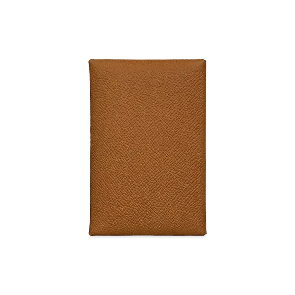 HERMES Calvi Duo Card Holder "Gold"