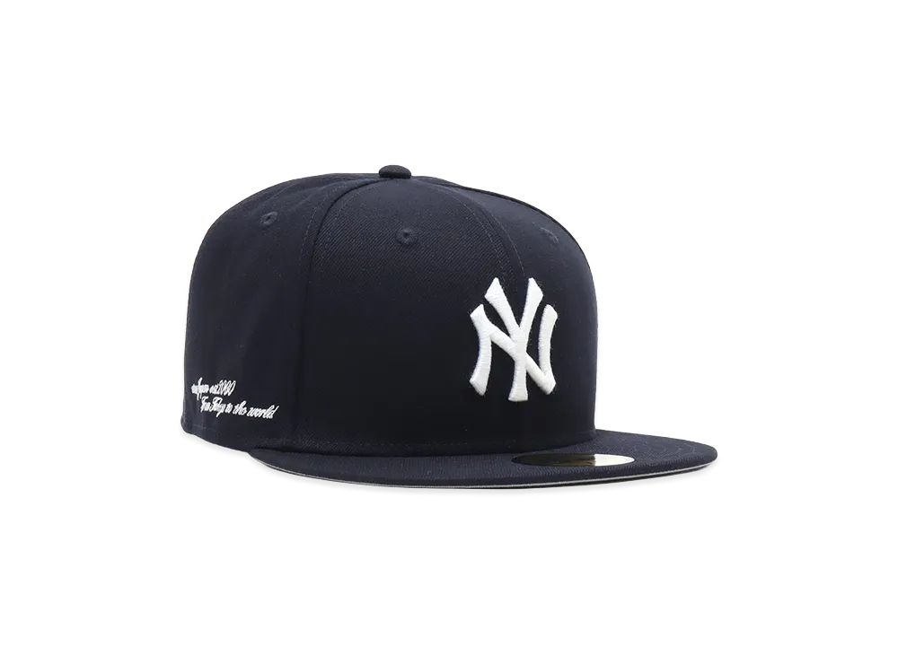 NEW ERA x atmos 59Fifty atmos AJ2000-T2W New York Yankees "Navy"