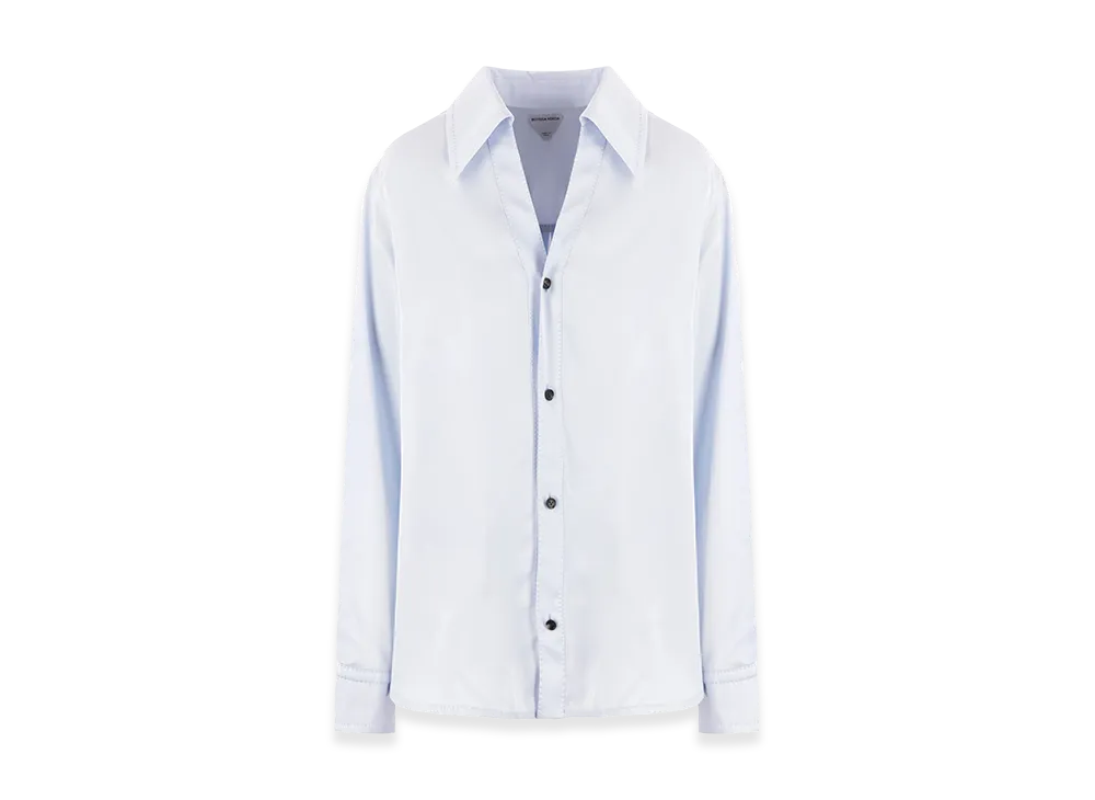 Bottega Veneta Women's Twill Shirt "Blue"