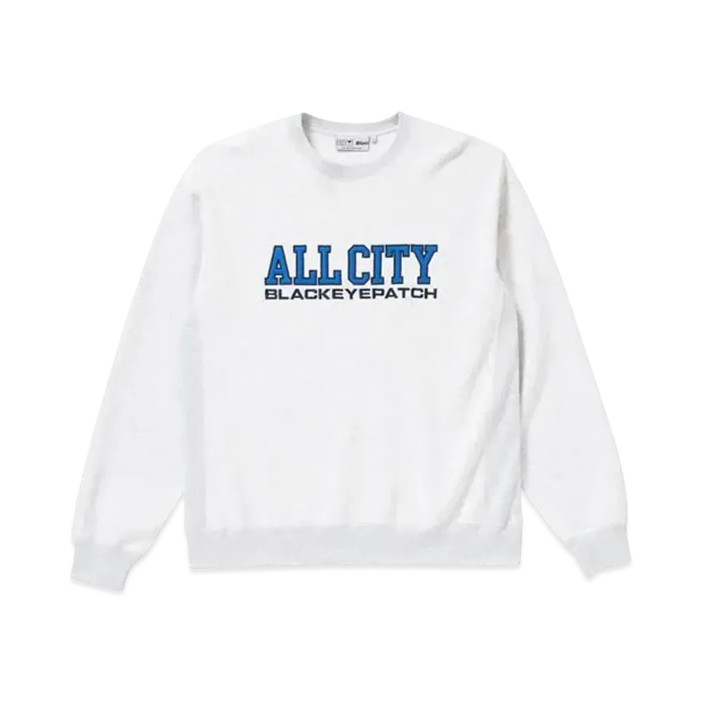 BlackEyePatch ALL CITY CREW SWEAT "Ash"