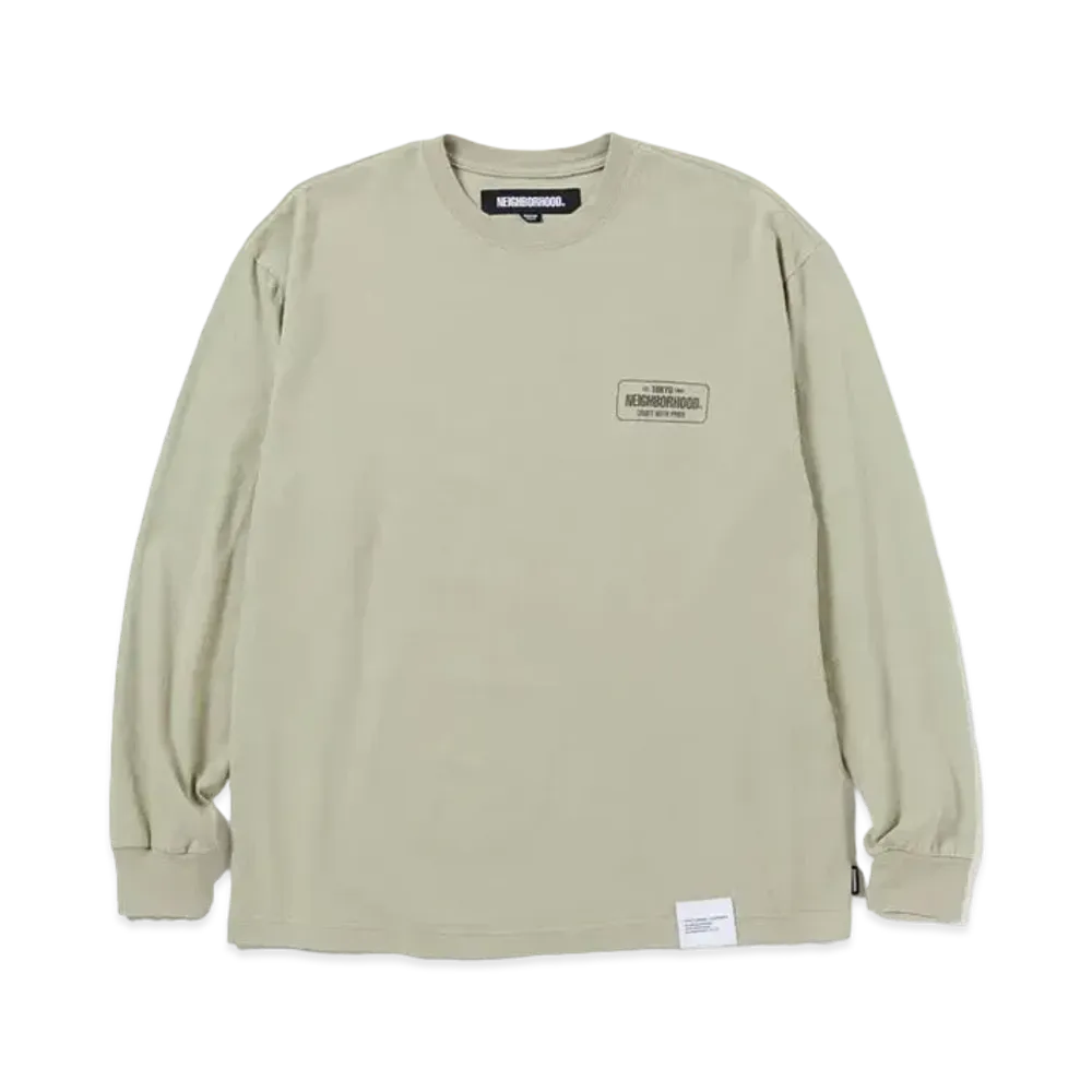 NEIGHBORHOOD Sulfur Dye Crewneck LS "Sand"