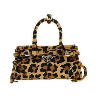 PRADA Women's 'Bonnie' Mini Handbag "Animal Print"