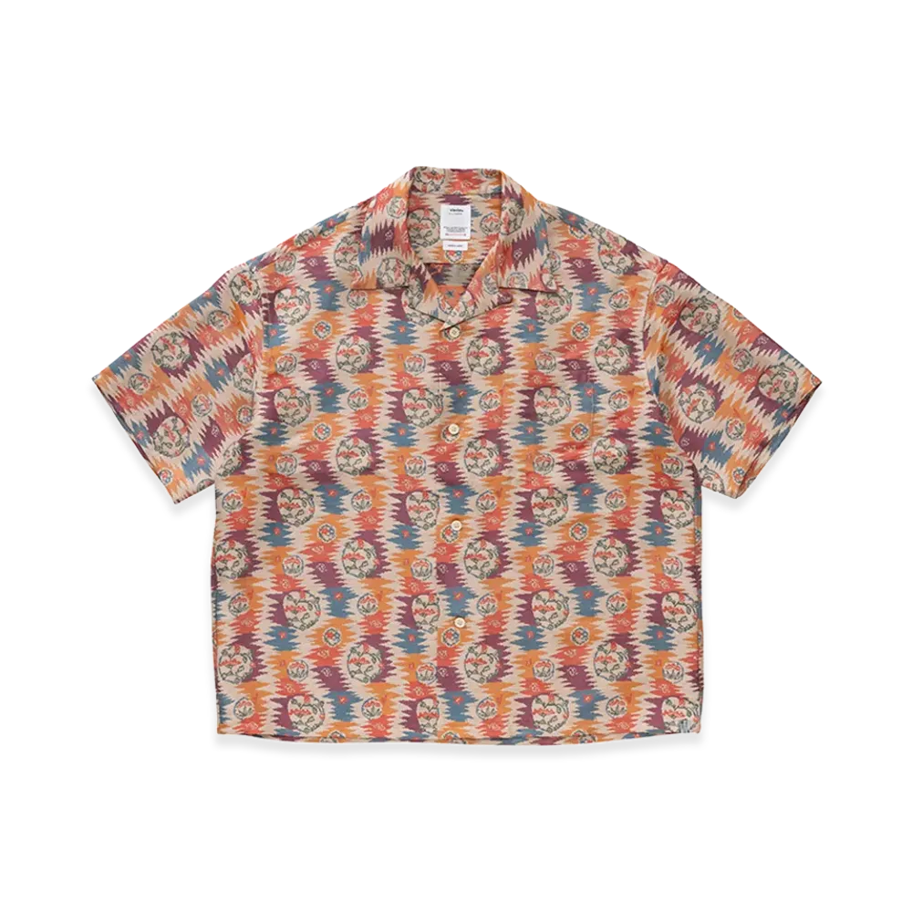 visvim Crosby Shirt S/S Jacquard (Silk) "Orange"