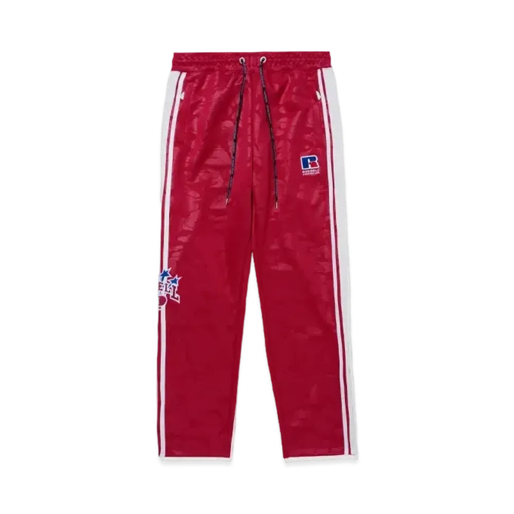 A BATHING APE x RUSSELL Track Pants "Red"