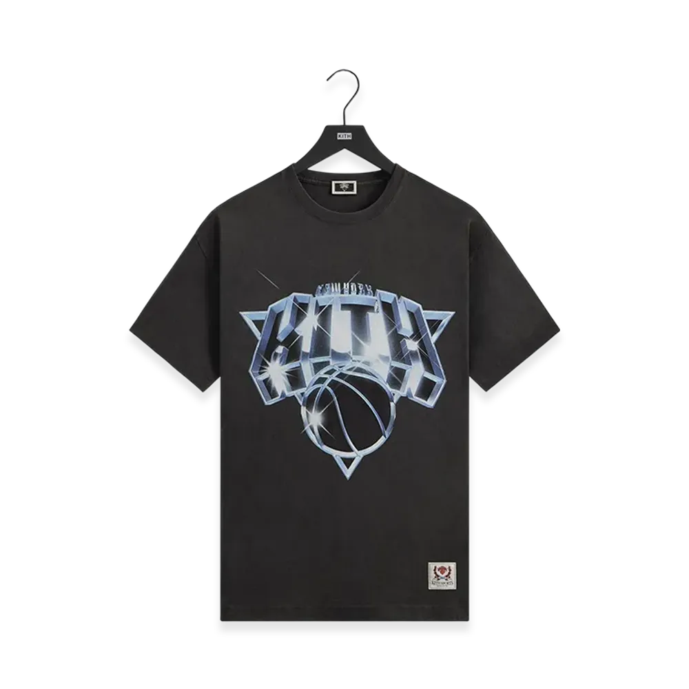 Kith x the New York Knicks Chrome Vintage Jones Tee "Black"