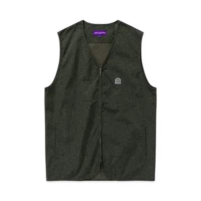 BlackEyePatch OG Label Leopard Patterned Vest "Olive"