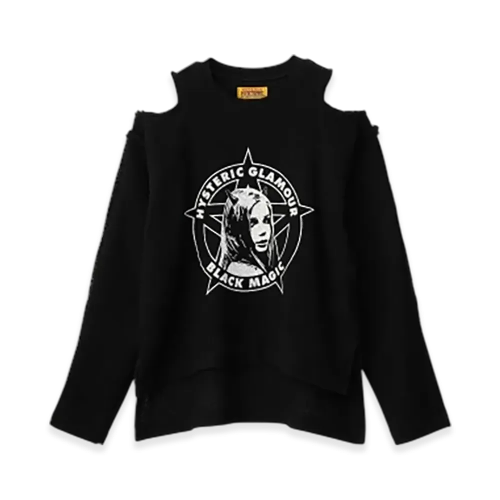 HYSTERIC GLAMOUR Black Magic Woman Pullover Shirt "Black"