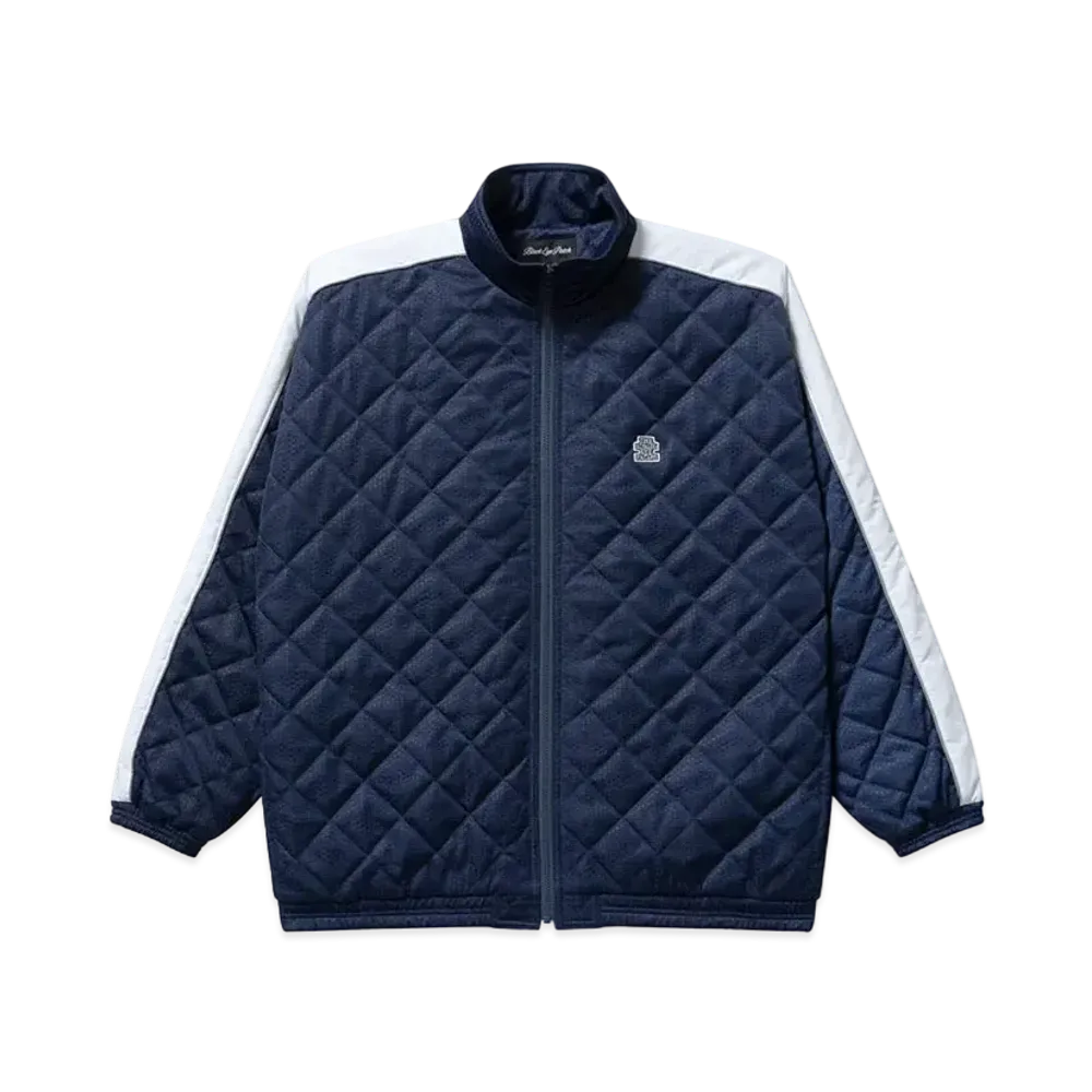 BlackEyePatch Small OG Label Quilted Track Jacket "Navy"