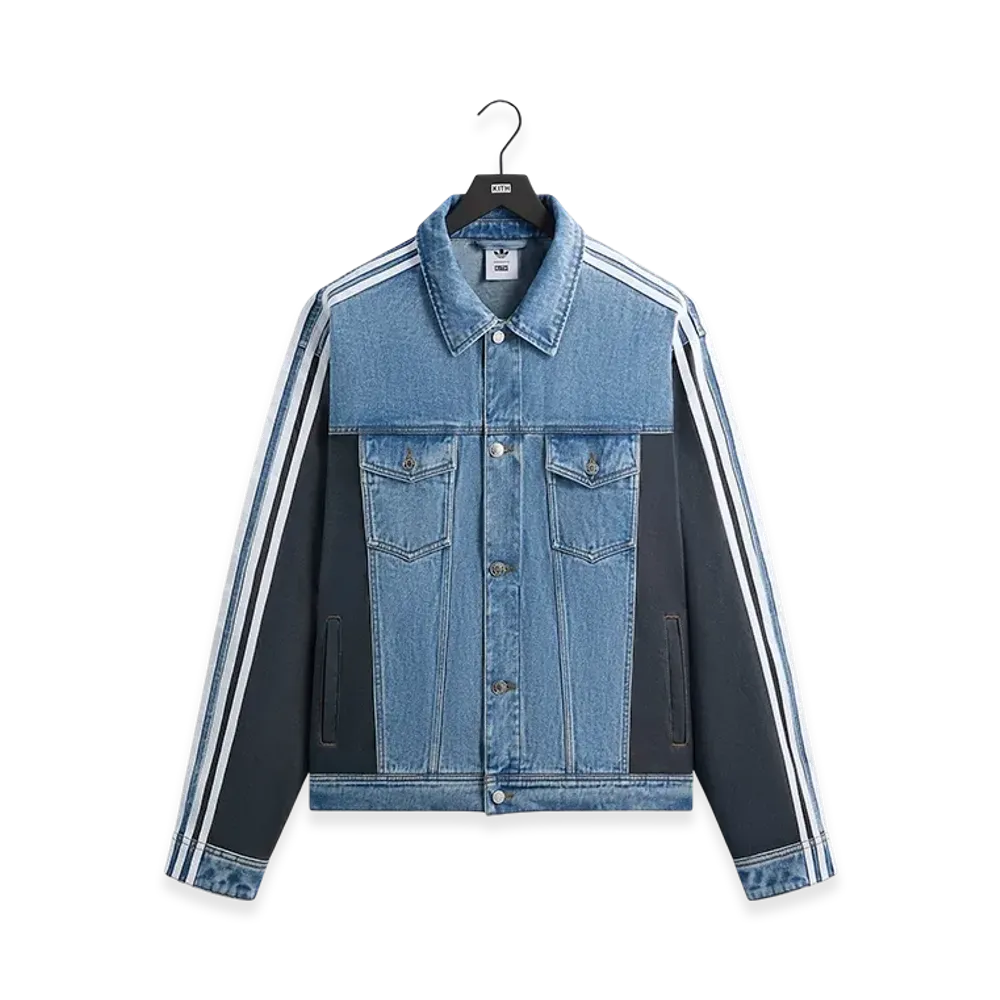 Kith x adidas Football Denim Jacket "Blue"