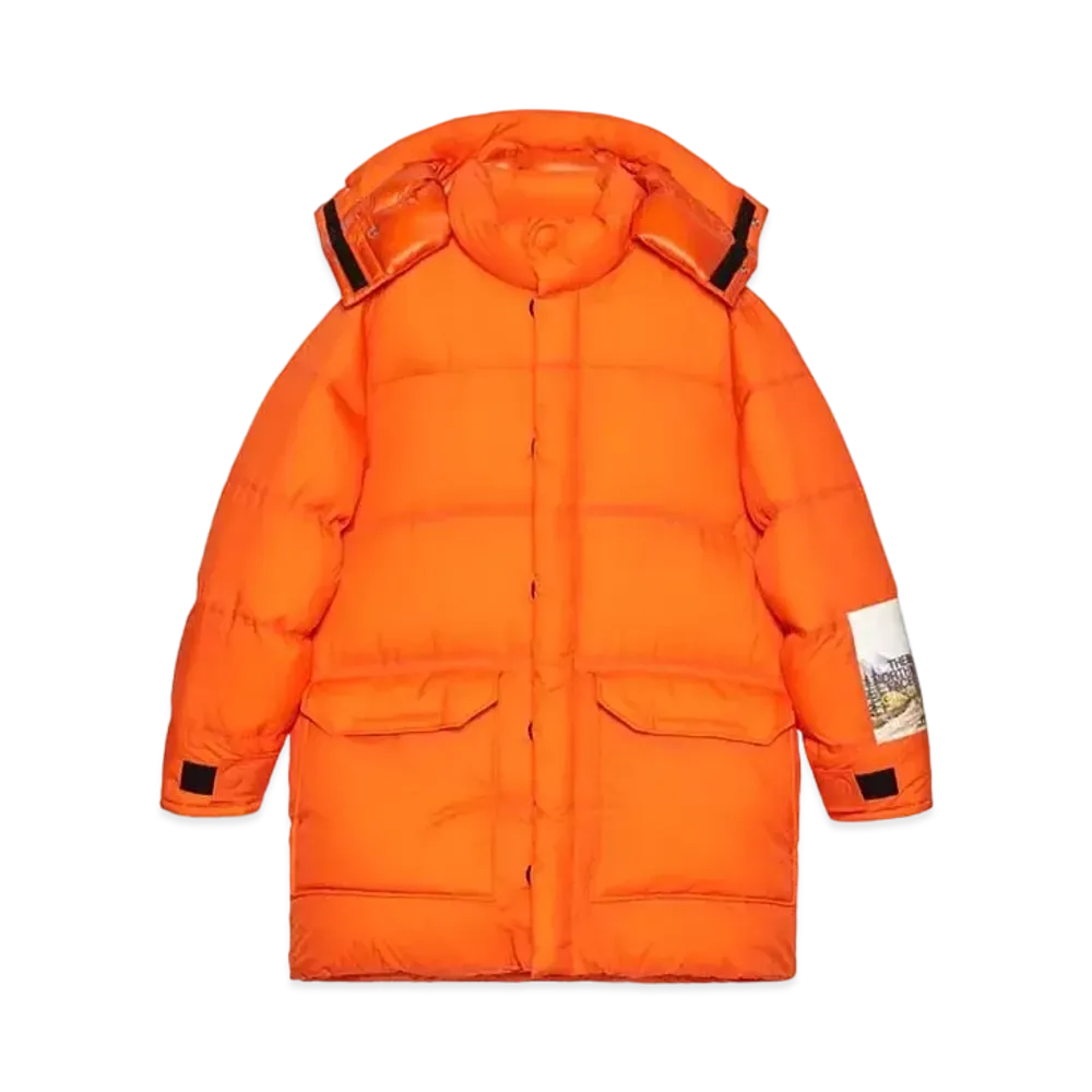 Gucci × The North Face Over Size Puffer Jacket "Orange"