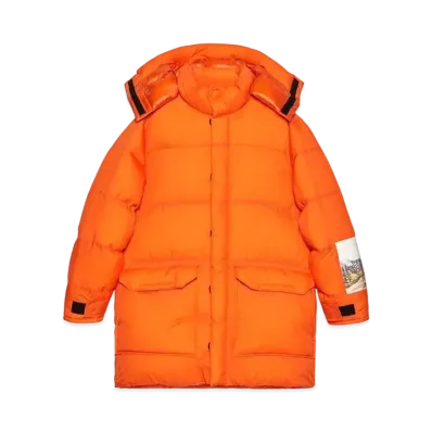 Gucci × The North Face Over Size Puffer Jacket "Orange"