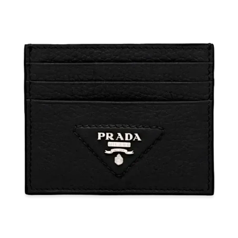 PRADA Leather Card Holder "Black"