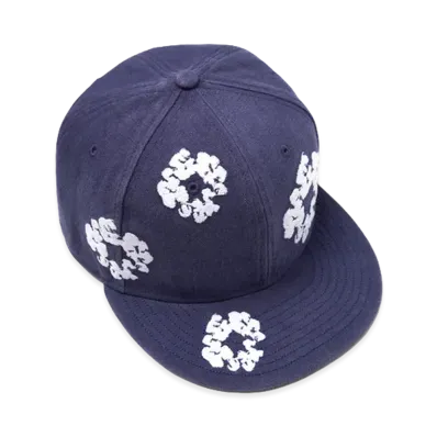 DENIM TEARS Cotton Wreath New Era 59Fifty Canvas Fitted Cap "Indigo"