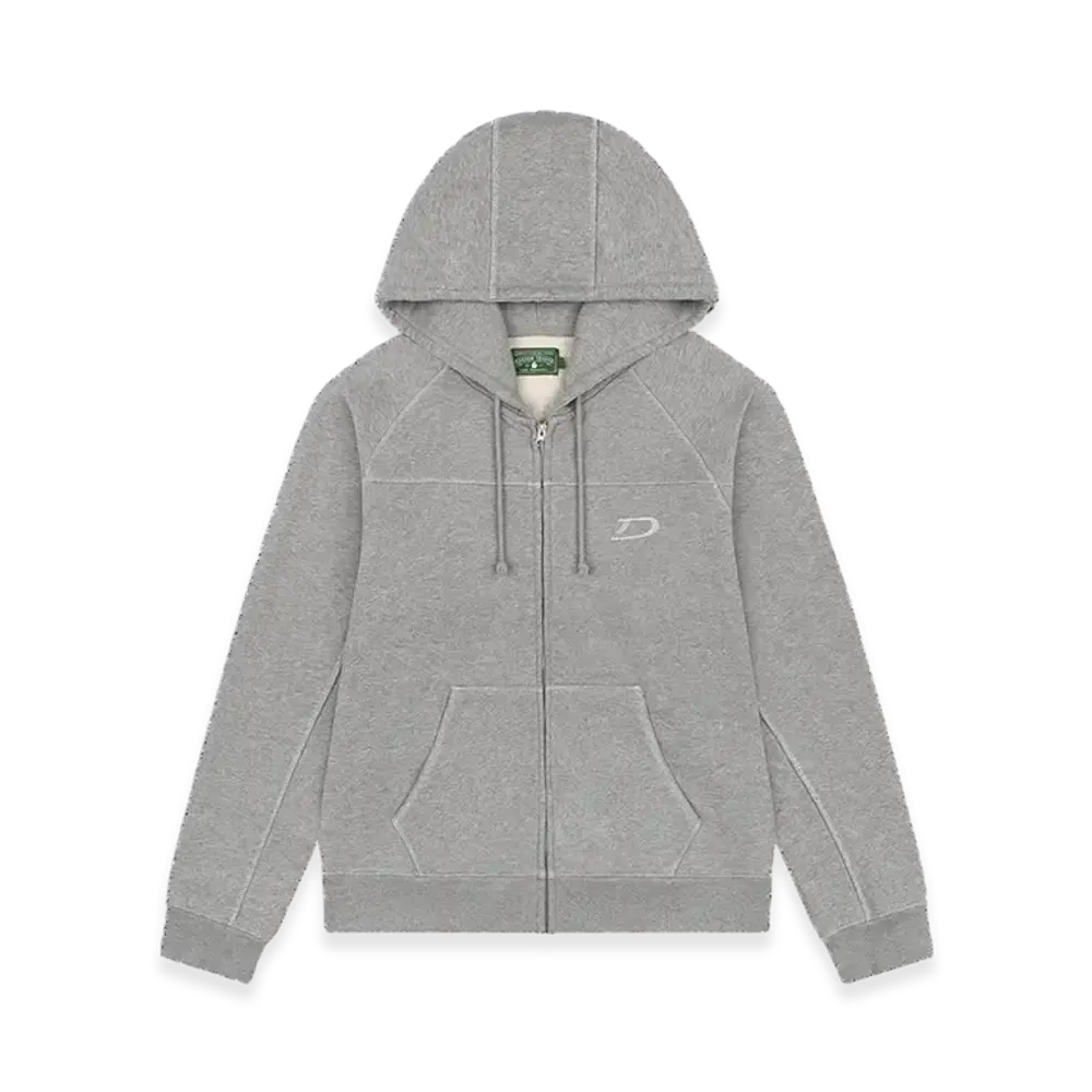 DENIM TEARS Court Lines Zip Hoodie "Grey"