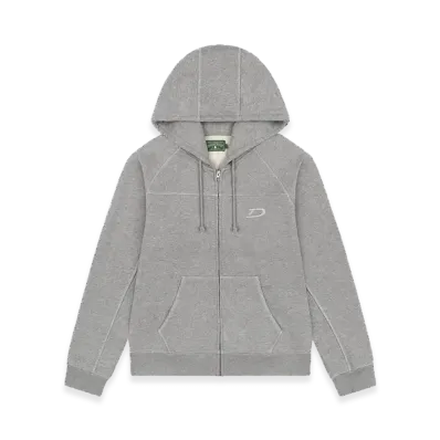 DENIM TEARS Court Lines Zip Hoodie "Grey"