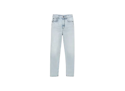 Saint Laurent Women's 80's Cropped Jeans "Light Caribbean Blue"