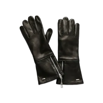 OUR LEGACY Zipped Glove "Black Nappa"