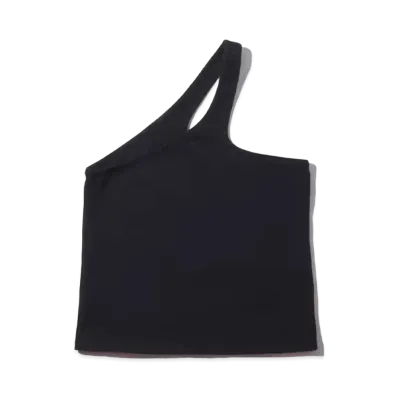 atmos pink One Shoulder Tank "Black"
