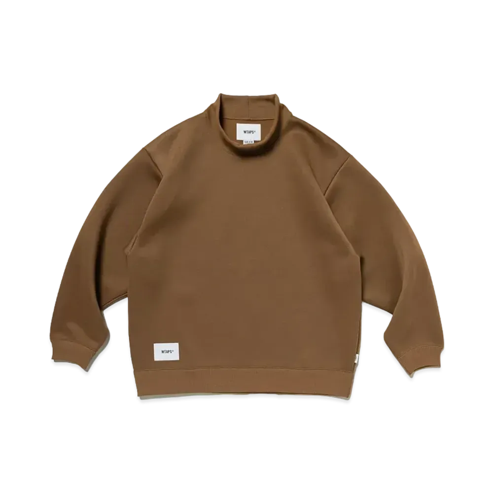 WTAPS Mock Neck / Sweater / Poly. FortleSS "Brown"