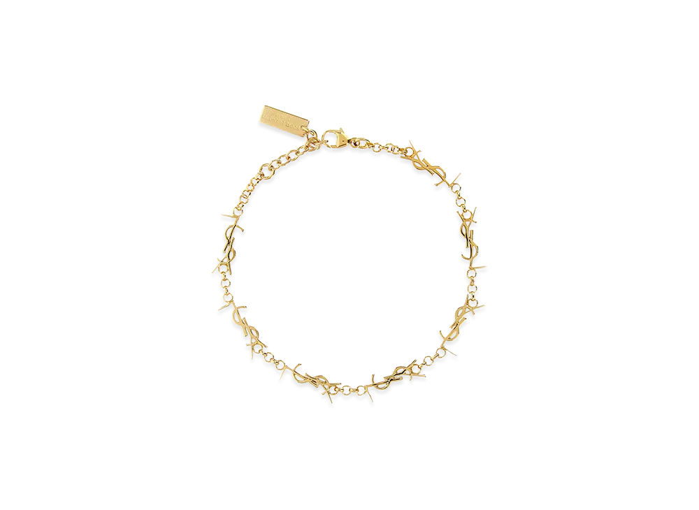 Saint Laurent Women's Mini Cassandre Bracelet "Gold"