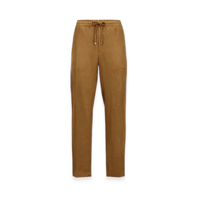 MONCLER Linen Trousers "Light Brown"