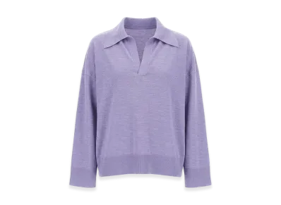 Bottega Veneta Women's Wool Polo. "Purple"