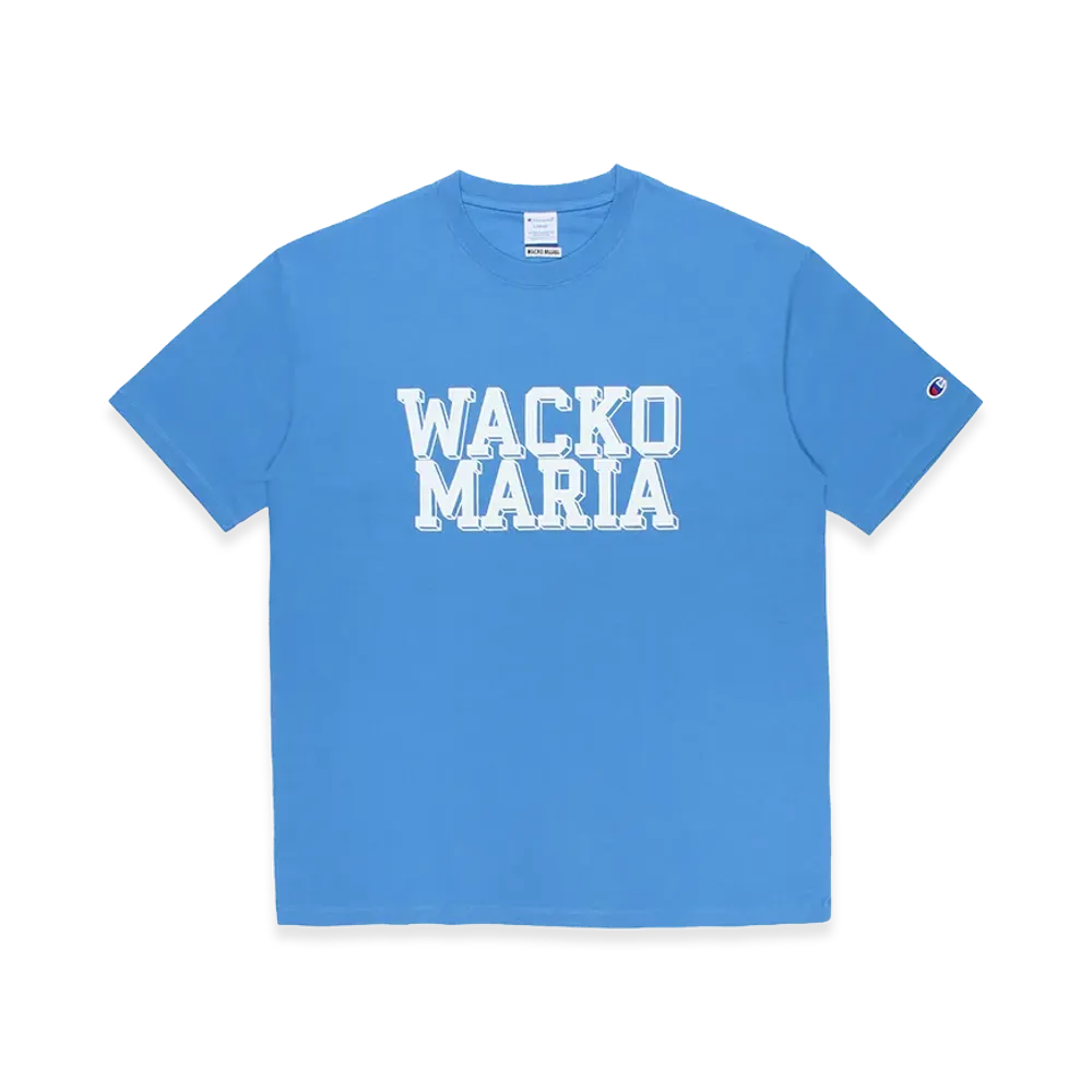 WACKO MARIA x Champion Heavy Weight T-Shirt "Blue"