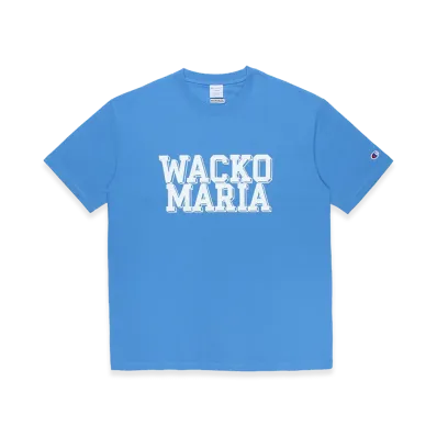 WACKO MARIA x Champion Heavy Weight T-Shirt "Blue"