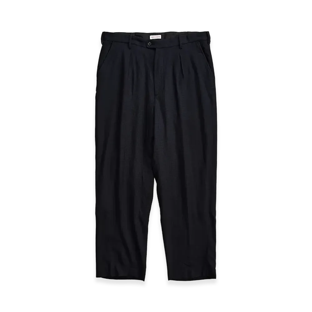 NICENESS S.Ayler Super 140's One Tuck Slacks "Black"