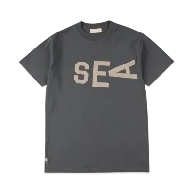 SAINT MXXXXXX x WIND AND SEA Slide T-Shirt "Charcoal"