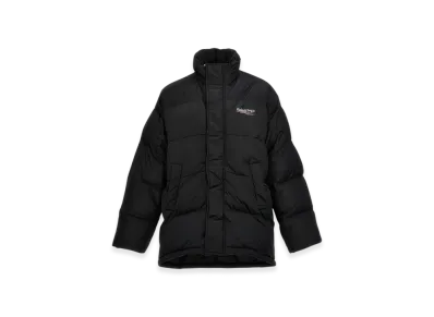 BALENCIAGA Political Campaign Puffer Jacket "Black"