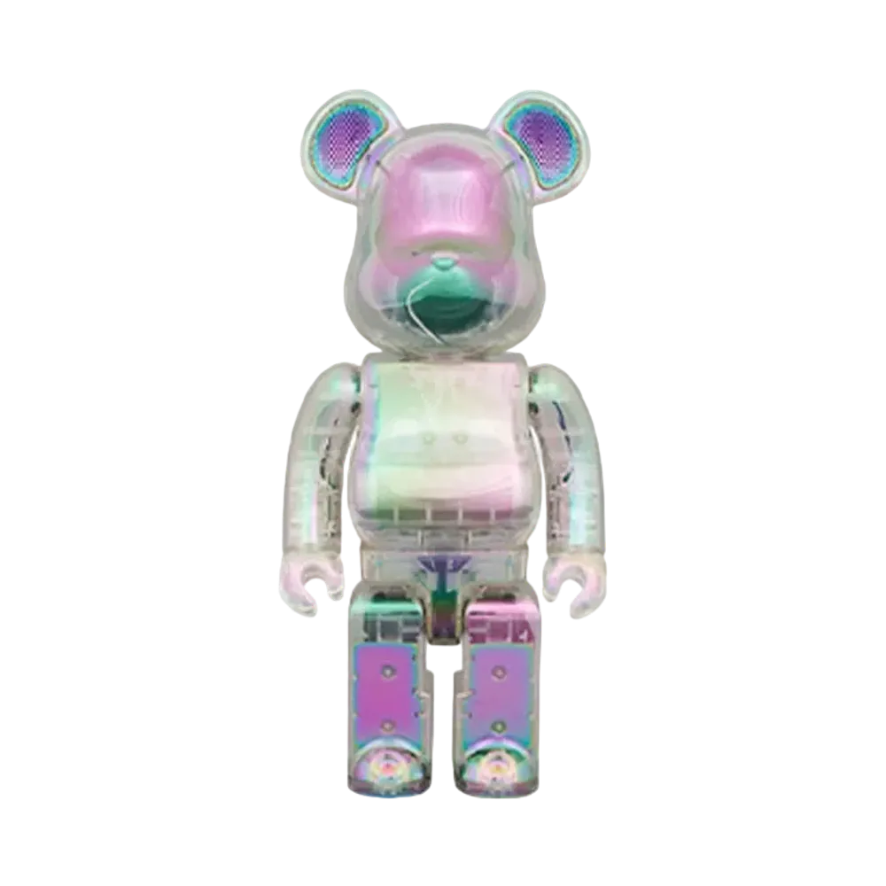MEDICOM TOY "BEARBRICK" AUDIO IRIDESCENT 400% Portable Bluetooth Speaker Crystal Halo