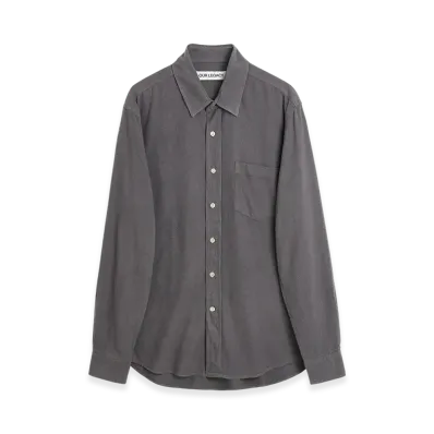 OUR LEGACY Classic Shirt "Anthracite Grey Silk Noil"
