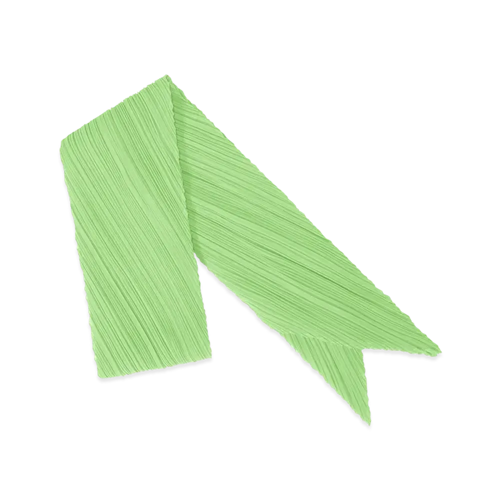 PLEATS PLEASE ISSEY MIYAKE Colorful Scarf "Light Green"
