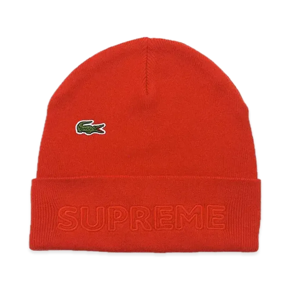 Supreme x LACOSTE Beanie "Red"