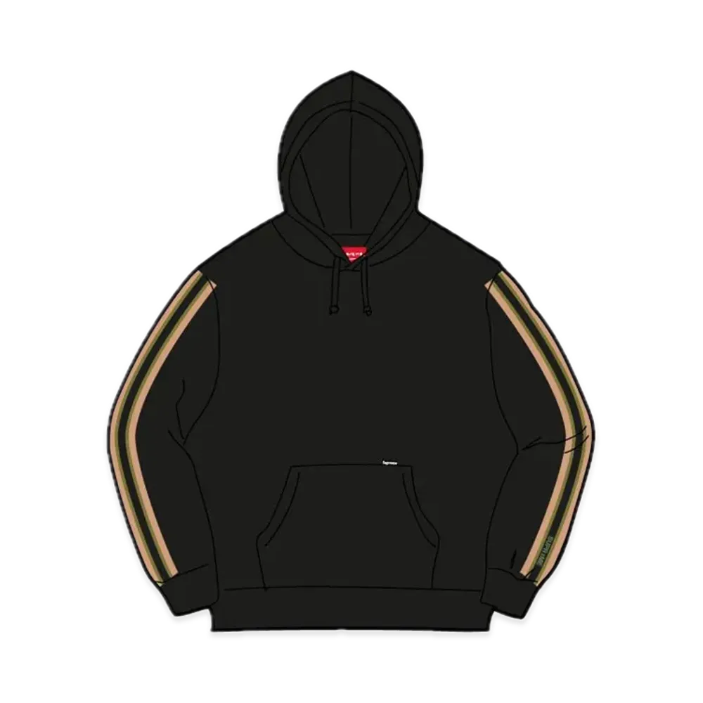 Supreme Half Zip Hooded Sweatshirt "Black"