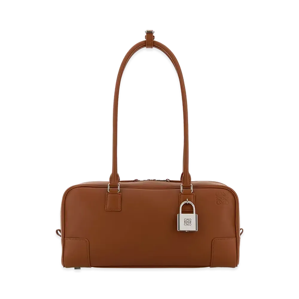 LOEWE Women's Leather Amazona 31 Shoulder Bag "Burgundy"