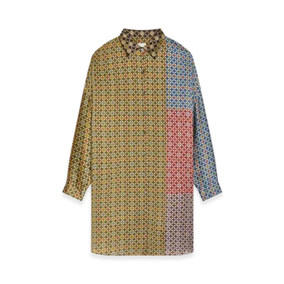 DRIES VAN NOTEN Women's Printed Shirt Dress "Dessin a"
