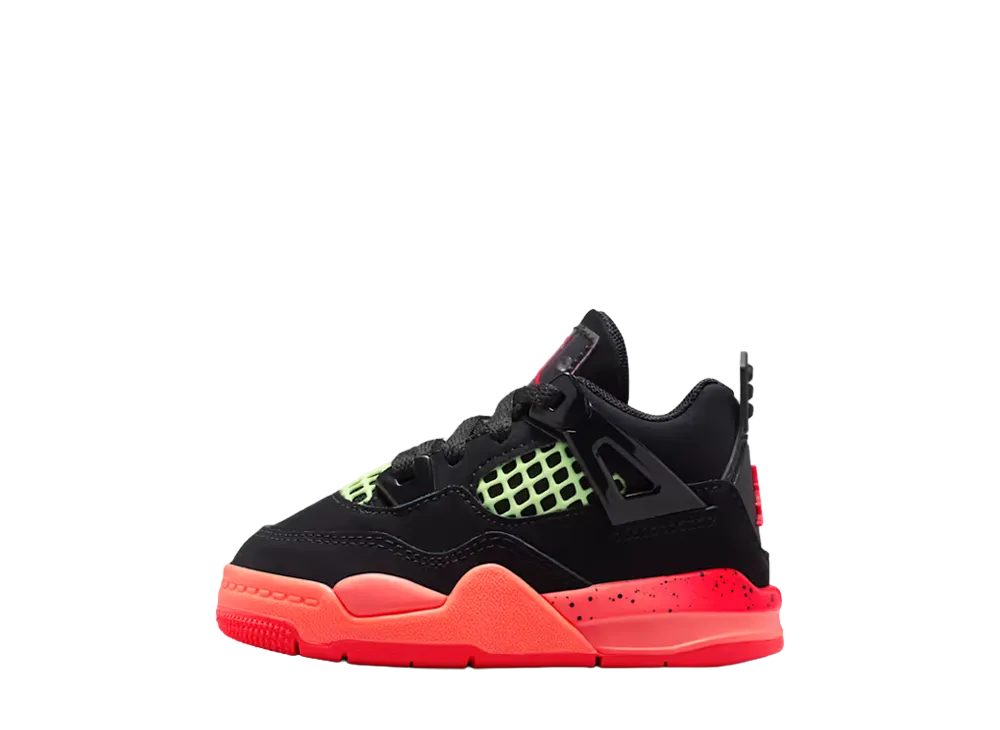 Nike TD Jordan 4 Retro "Black/Infrared 23"