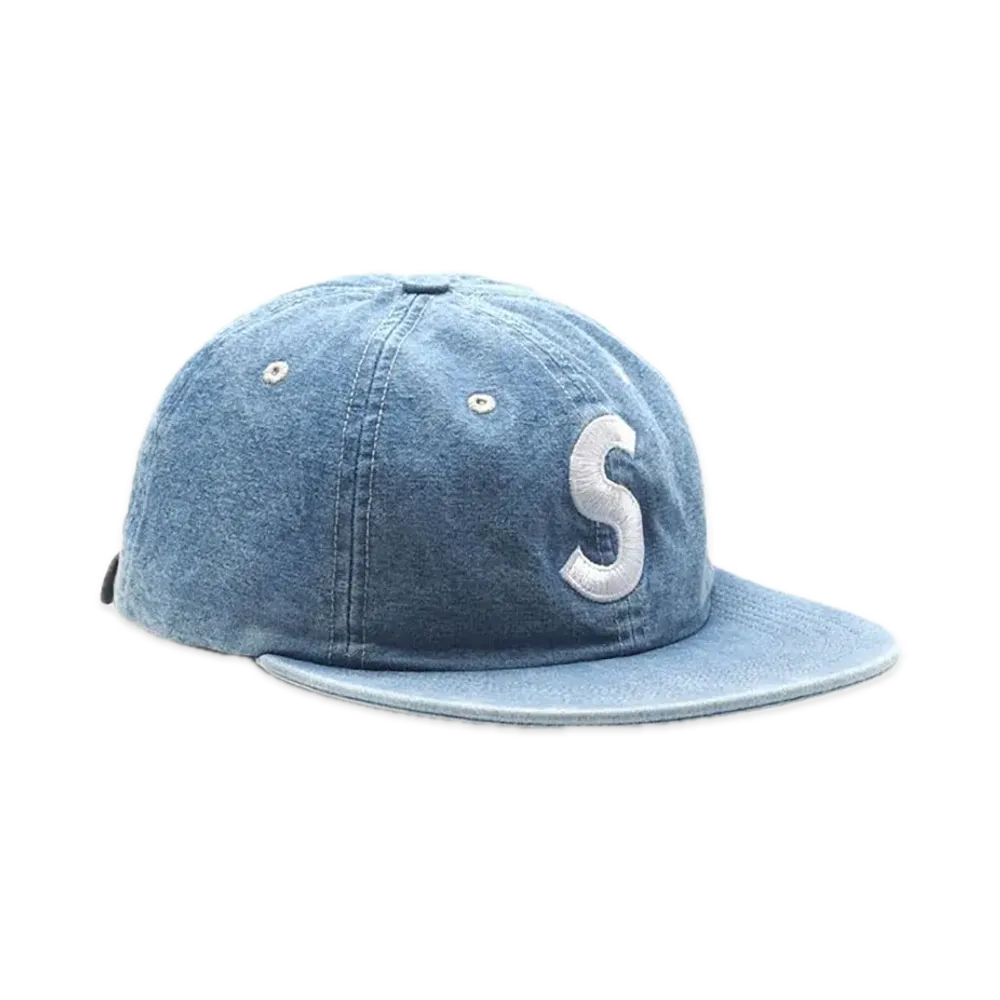Supreme Washed Chambray S Logo 6-Panel "Blue"