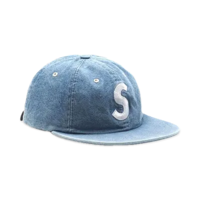 Supreme Washed Chambray S Logo 6-Panel "Blue"