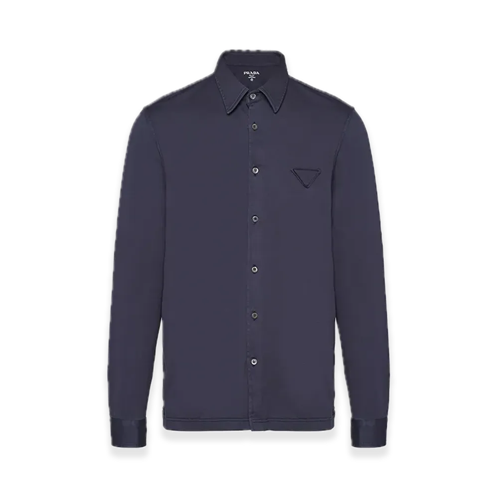 PRADA Cotton Shirt "Navy"