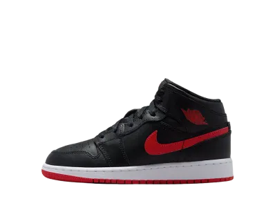 Nike GS Air Jordan 1 Mid "Black/White"