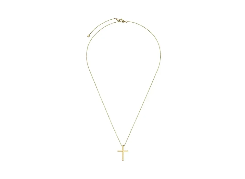 GUCCI Cross Necklace "Yellow Gold"