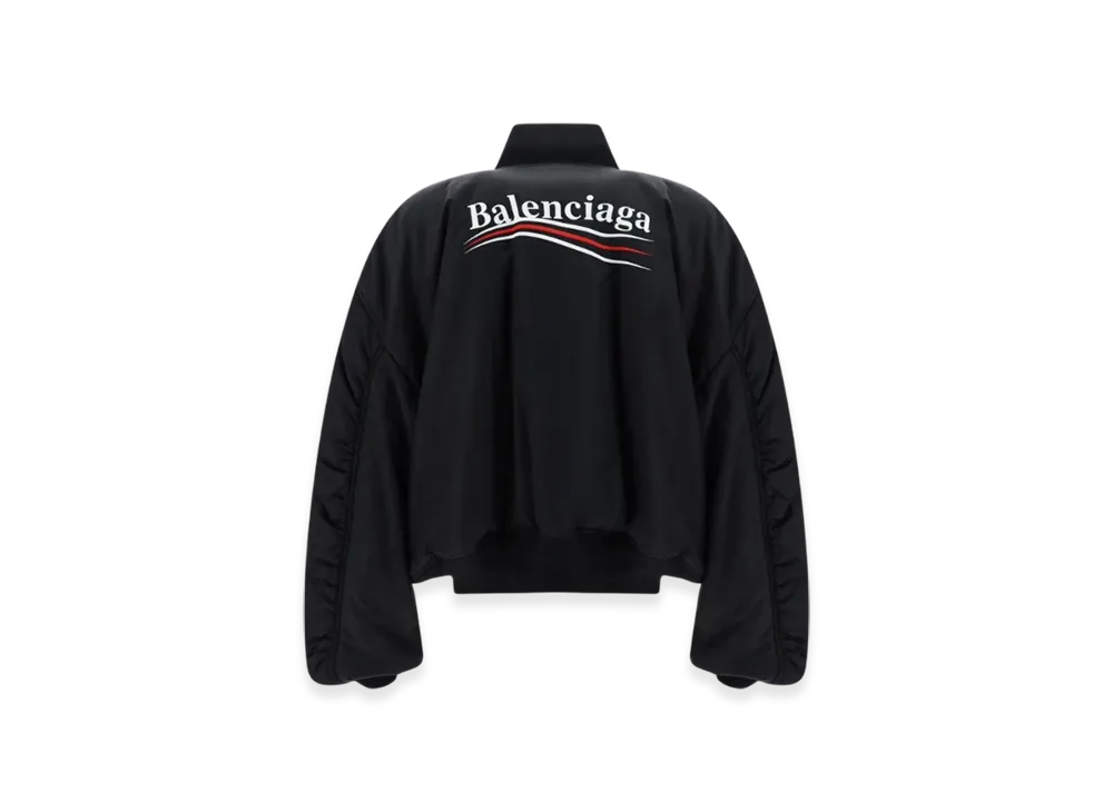 ジャケット BALENCIAGA Woman Jacket Black 758940TNO27 1000 BALENCIAGA Varsity Bomber Jacket 