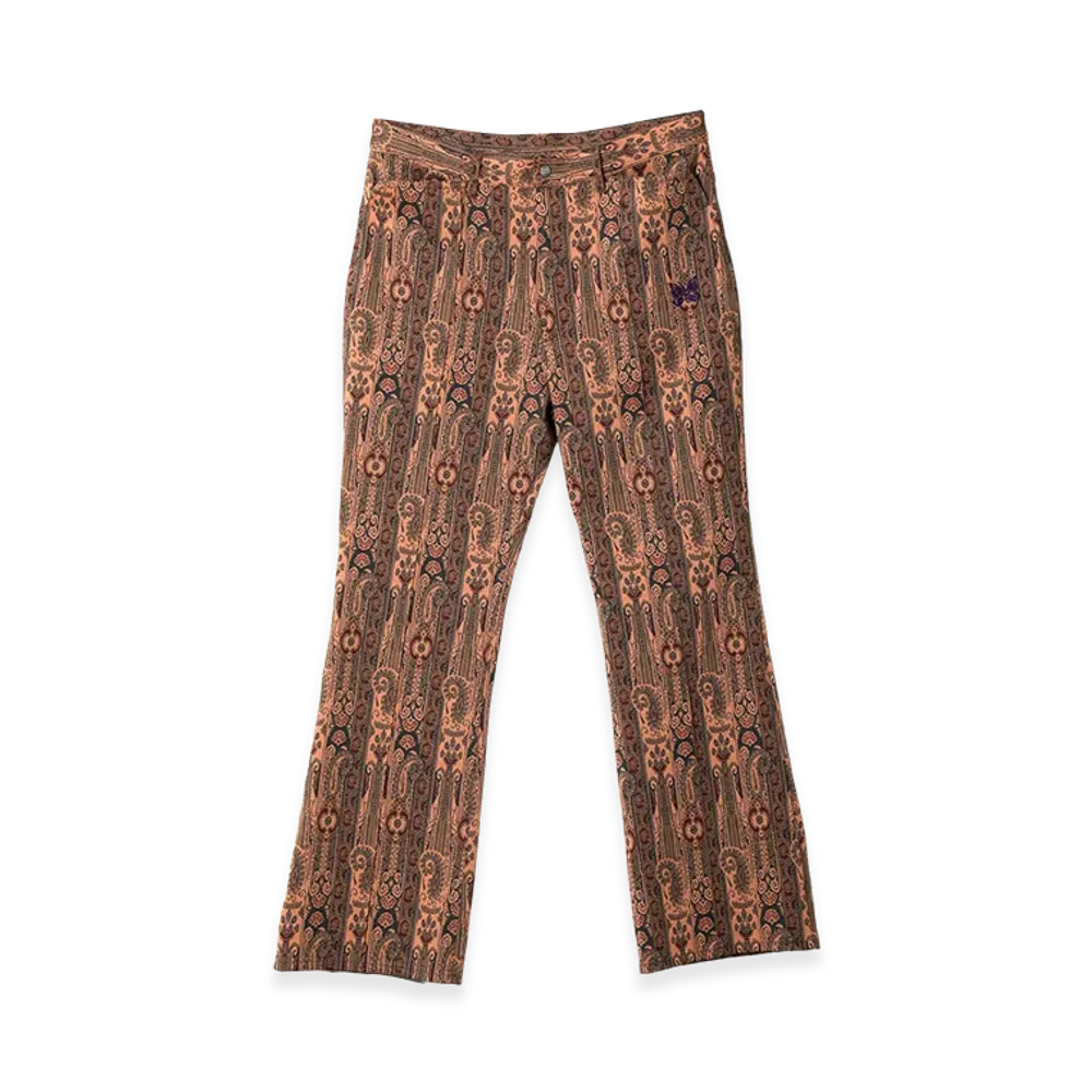 NEEDLES Boot-Cut Jean - Poly Jacquard "Orange"