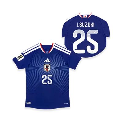 adidas Soccer Japan 2026 Home Authentic Jersey "FIFA World Cup 26 Official Sleeve Badge" #25 Junnosuke Suzuki "Japan Blue"