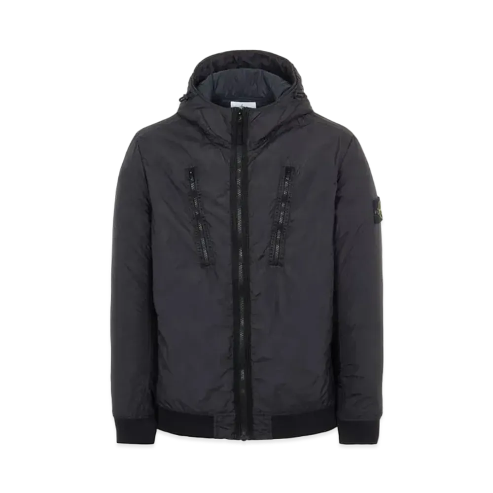 Stone Island 42223 GARMENT DYED CRINKLE REPS NY CON WITH PRIMALOFT-TC "Black"