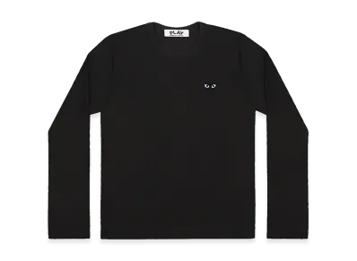 PLAY COMME des GARCONS Long Sleeve T-Shirt With Black Emblem AZ-T120-051 "Black"