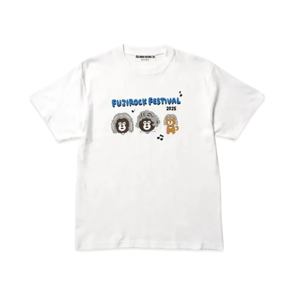 BEAMS FUJI ROCK FESTIVAL'25 The Wonderful! Design Works. Legend Bear T-Shirt "White"